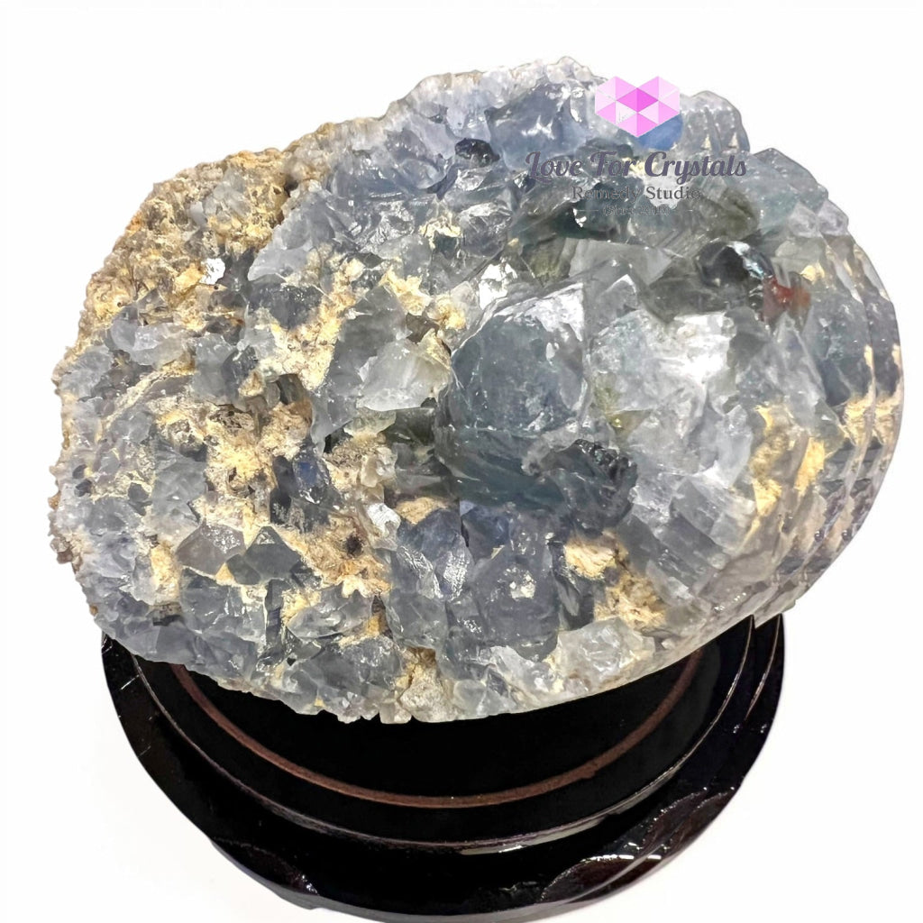 LARGE CELESTITE RAW EGG 2.45kgs (Angelic Peace Stone) - 2.45kgs 14cmW x 8.5cmH - Celestite