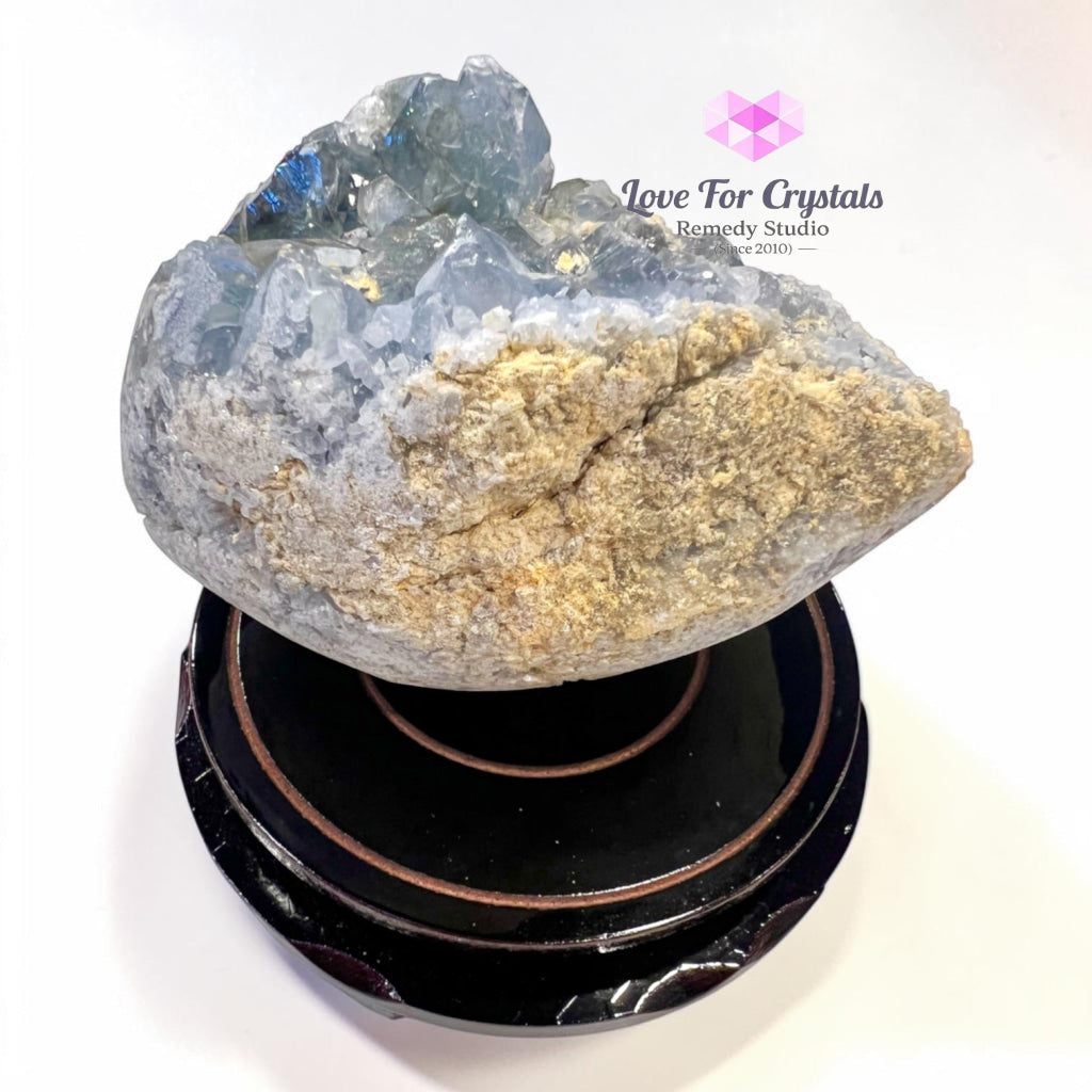 LARGE CELESTITE RAW EGG 2.45kgs (Angelic Peace Stone) - 2.45kgs 14cmW x 8.5cmH - Celestite