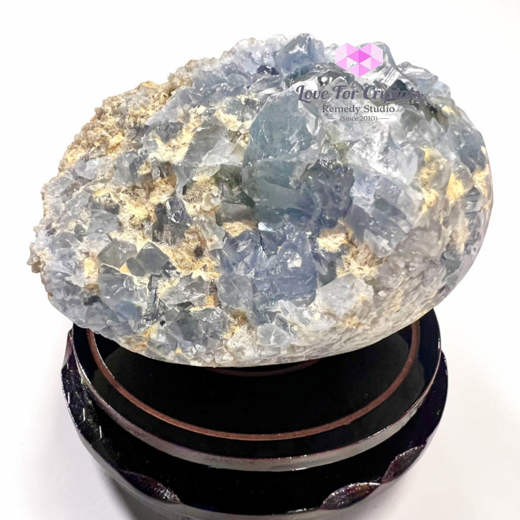 LARGE CELESTITE RAW EGG 2.45kgs (Angelic Peace Stone) - 2.45kgs 14cmW x 8.5cmH - Celestite
