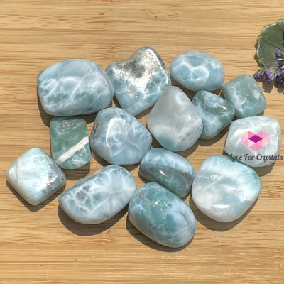 Larimar Tumbled (Aa) Dominican Republic Stones