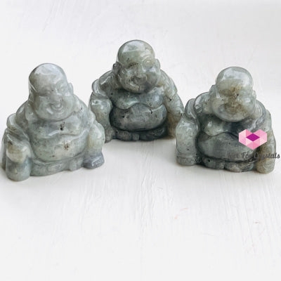 Laughing Buddha Crystal Carved 2 Carving