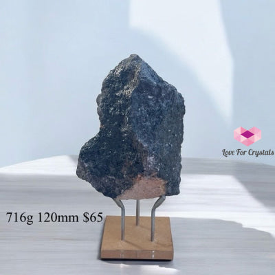 Lava Stone Raw (Unshakable Strength & Protection PRE-ACTIVATED STONES) With Acrylic Stand 716g 120mm Large crystals