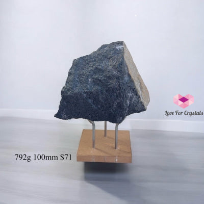 Lava Stone Raw (Unshakable Strength & Protection PRE-ACTIVATED STONES) With Acrylic Stand 792g 100mm Large crystals