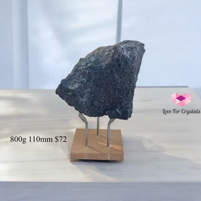 Lava Stone Raw (Unshakable Strength & Protection PRE-ACTIVATED STONES) With Acrylic Stand 800g 110mm Large crystals
