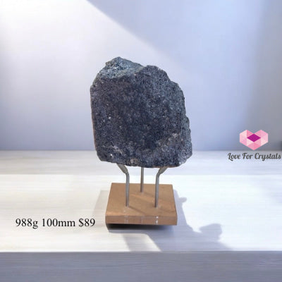 Lava Stone Raw (Unshakable Strength & Protection PRE-ACTIVATED STONES) With Acrylic Stand 988g 100mm Large crystals