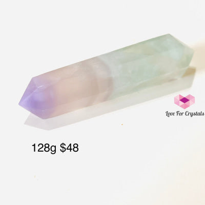 Lavender Fluorite Double Terminated Points (Yttrium) 128G 120Mm