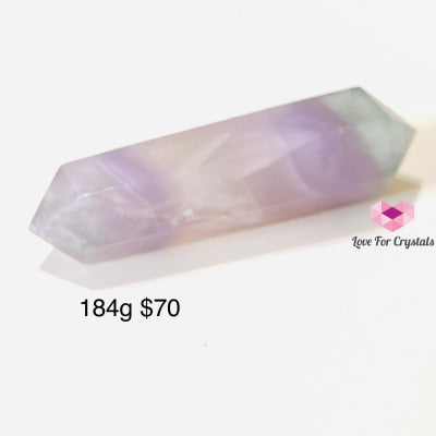 Lavender Fluorite Double Terminated Points (Yttrium) 184G 110Mm