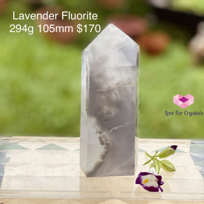 Lavender Fluorite Standing Point (Yttrium) Argentina (Rare!) 294G 105Mm