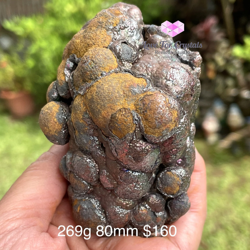Leklai (Goethite Iridescent) Thailand (Aaa) 269G 80Mm Raw Stones