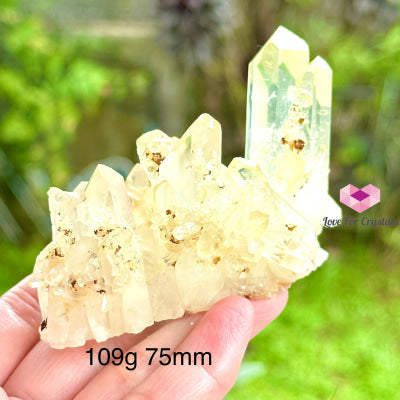 Lemon Quartz Cluster (Natural) Brazil 109G 75Mm Crystal