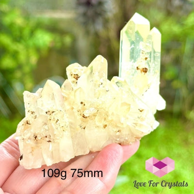 Lemon Quartz Cluster (Natural) Brazil 109G 75Mm Crystal