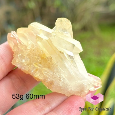 Lemon Quartz Cluster (Natural) Brazil 53G 60Mm Crystal