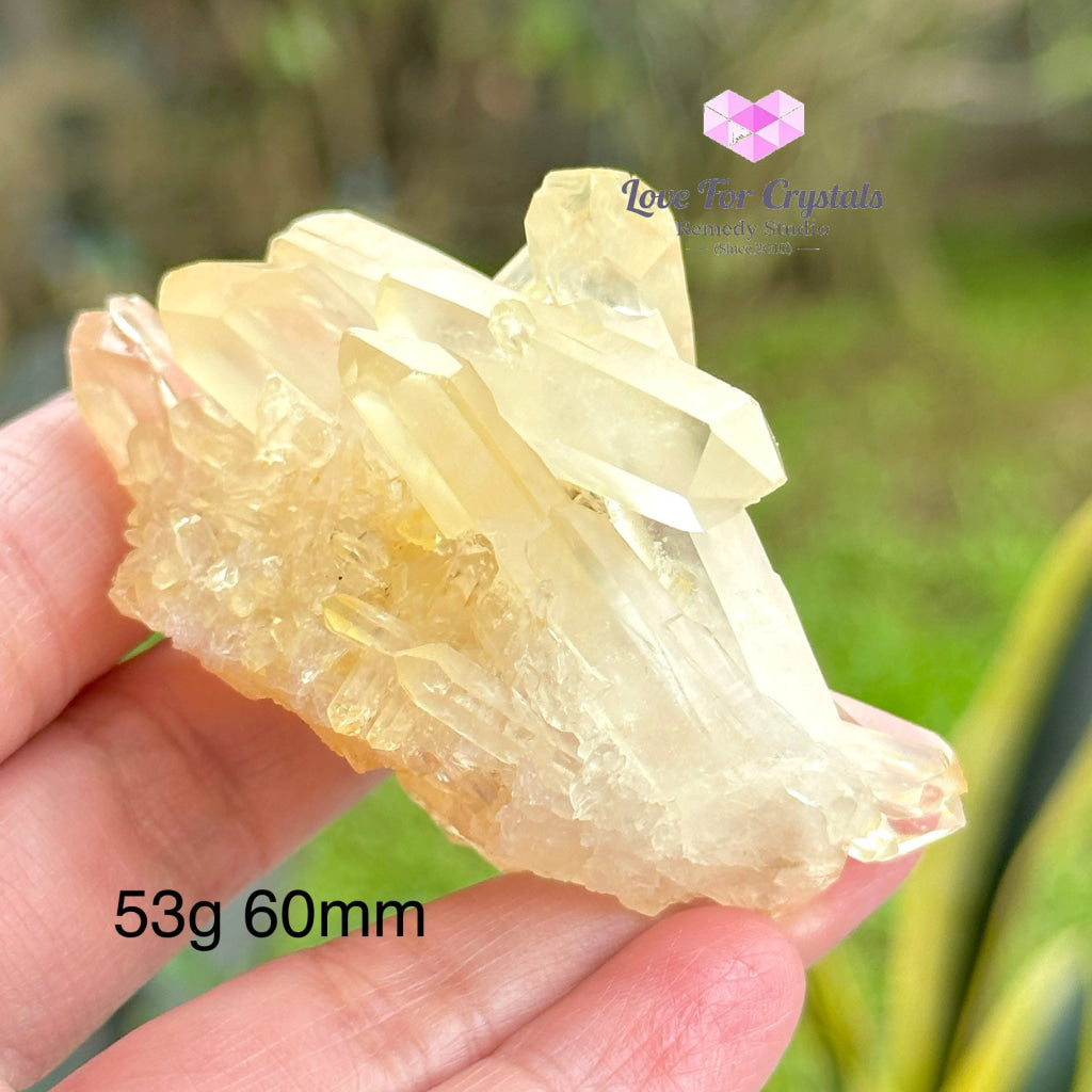 Lemon Quartz Cluster (Natural) Brazil 53G 60Mm Crystal