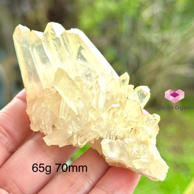 Lemon Quartz Cluster (Natural) Brazil 65G 70Mm Crystal