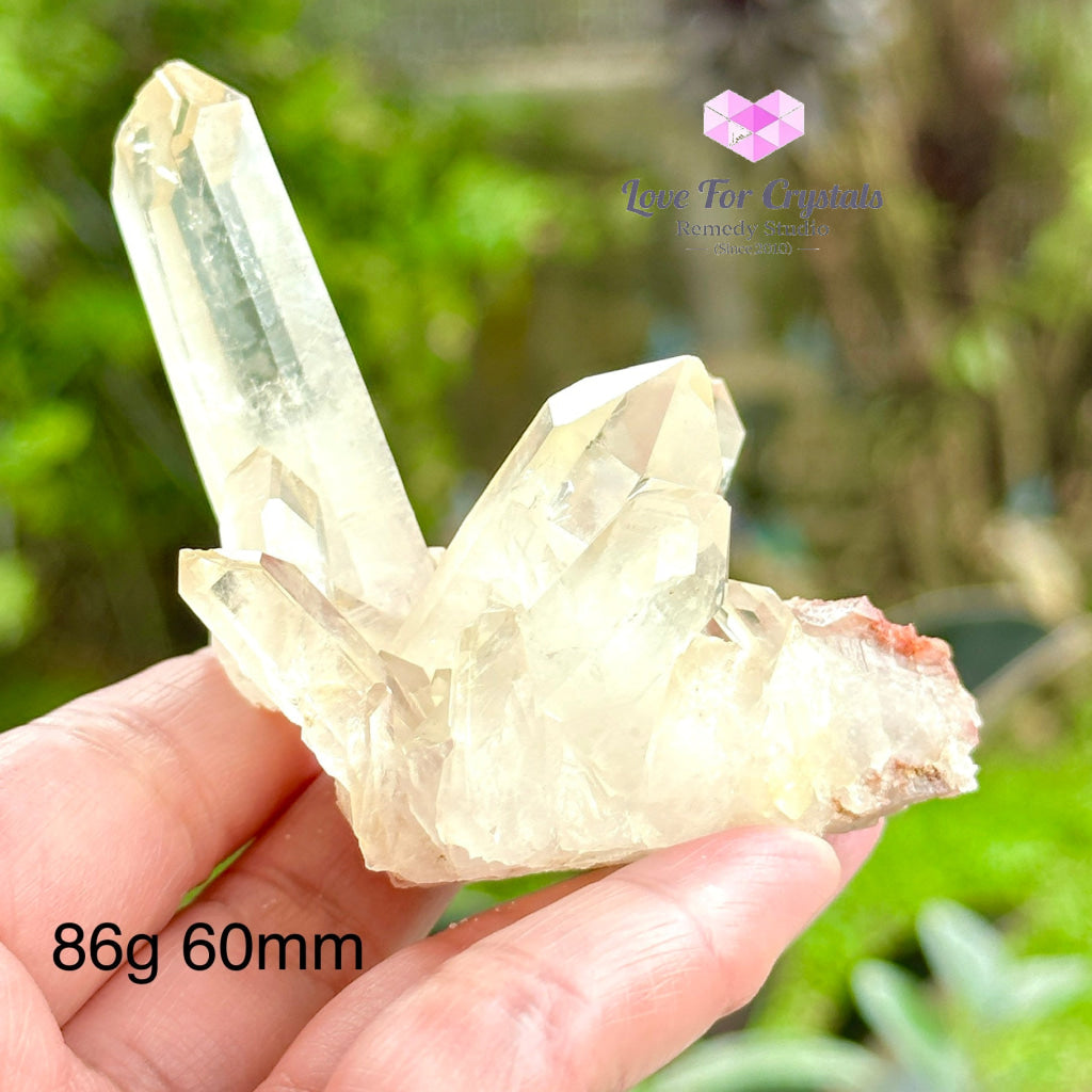 Lemon Quartz Cluster (Natural) Brazil 86G 60Mm Crystal