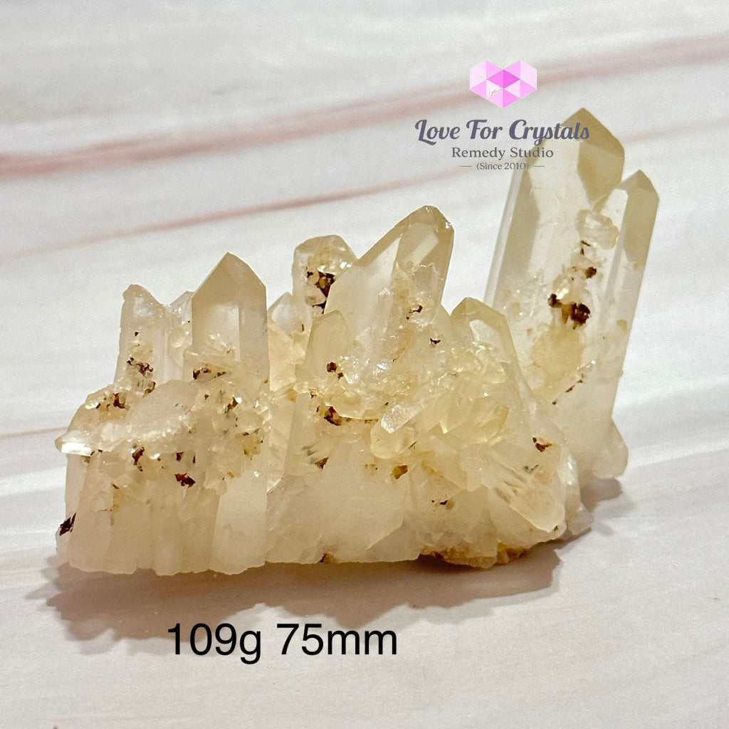 Lemon Quartz Cluster (Natural) Brazil Crystal