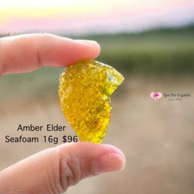 Lemurian Amber Andara Crystal (High Vortex Mount Shasta) 16G (Elder Seafoam) Crystals