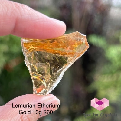 Lemurian Etherium Gold Andara Crystal (High Vortex Mount Shasta) 10G