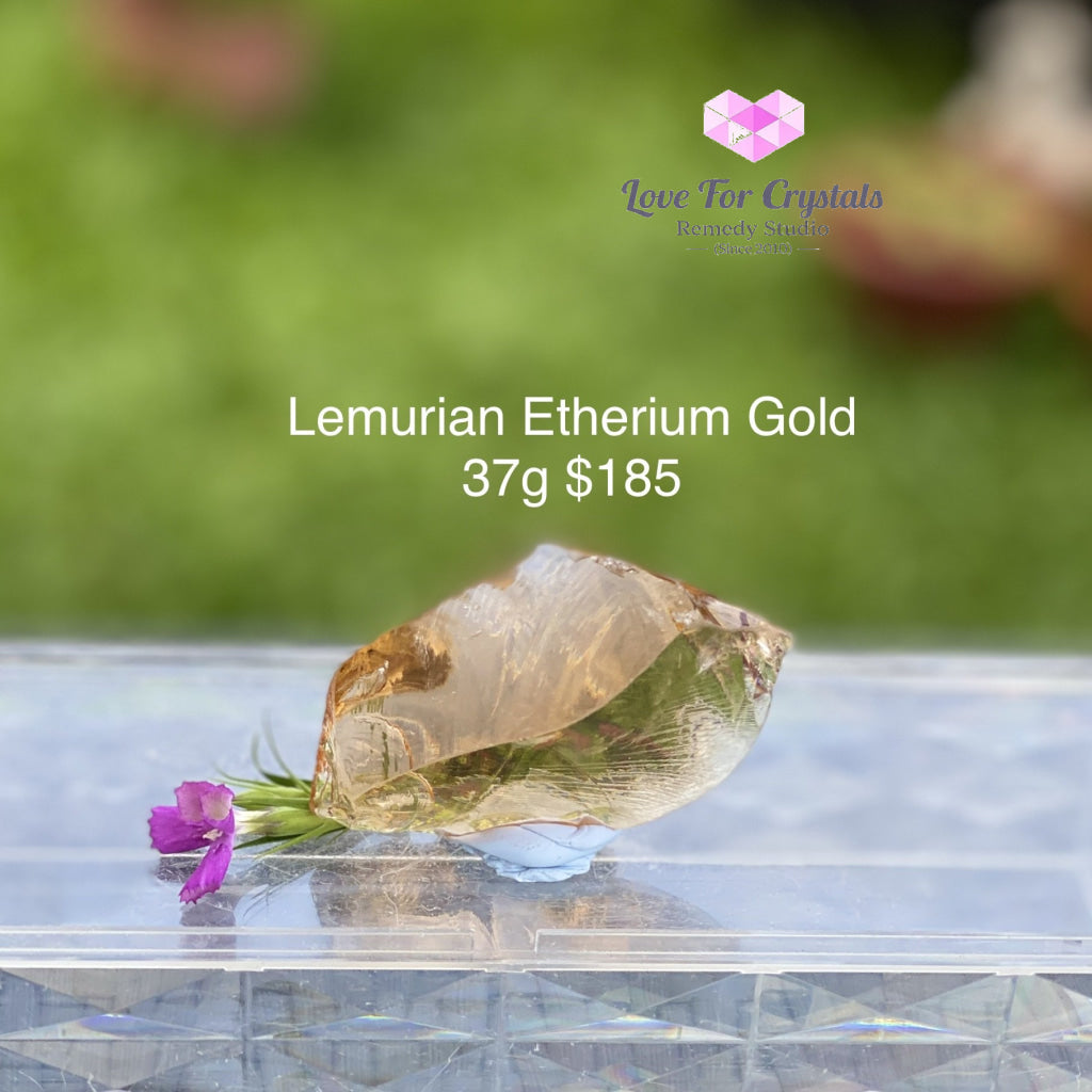 Lemurian Etherium Gold Andara Crystal (High Vortex Mount Shasta)