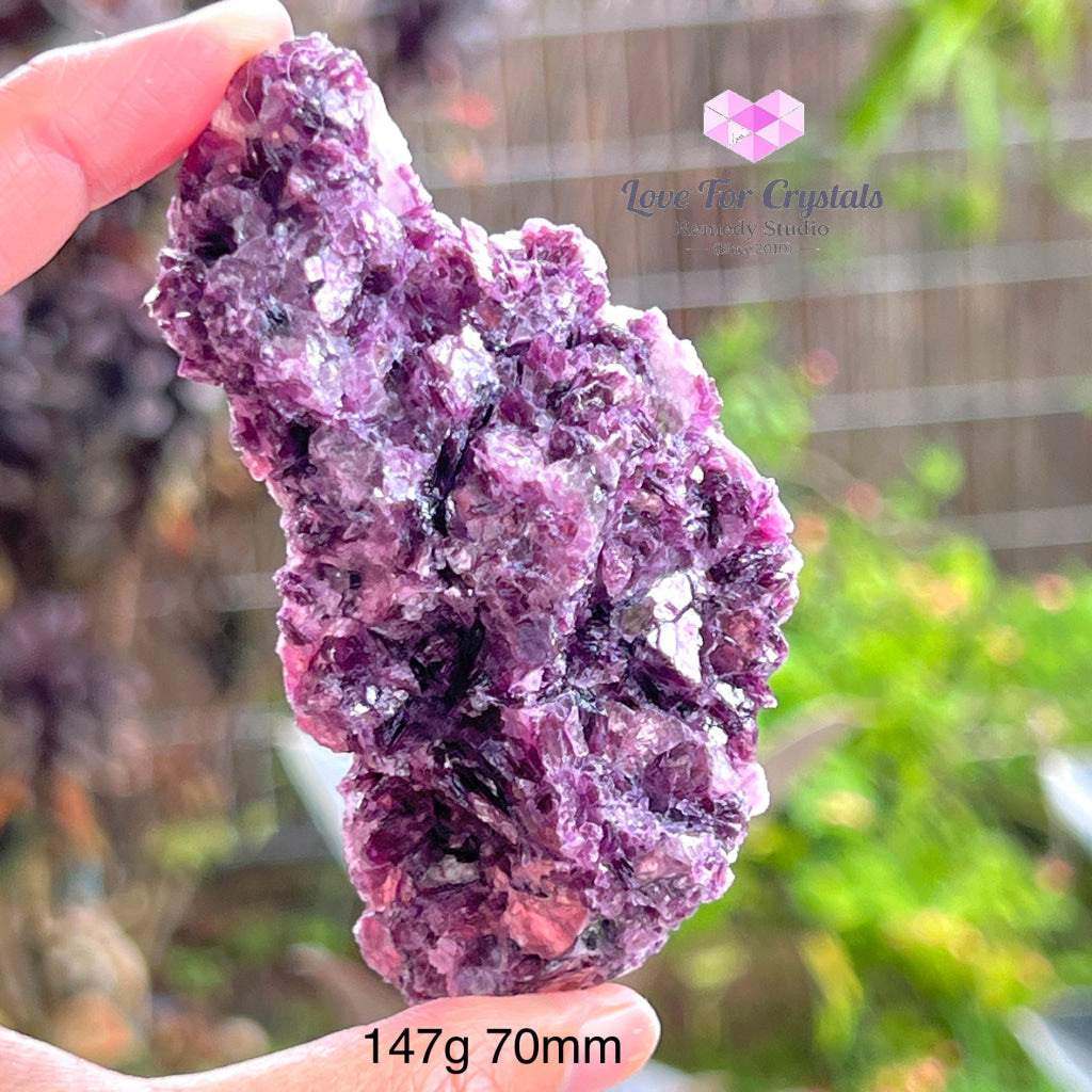 Lepidolite Clusters (Brazil) 147G 70Mm Raw Stones