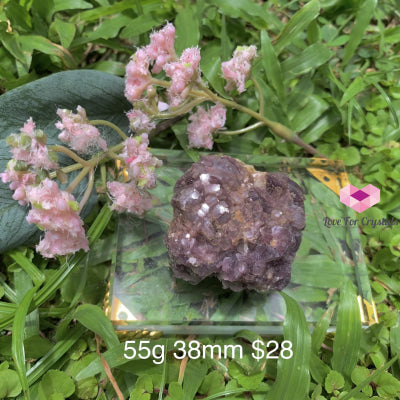Lepidolite Matrix (Brazil) 55G 38Mm Raw Stones