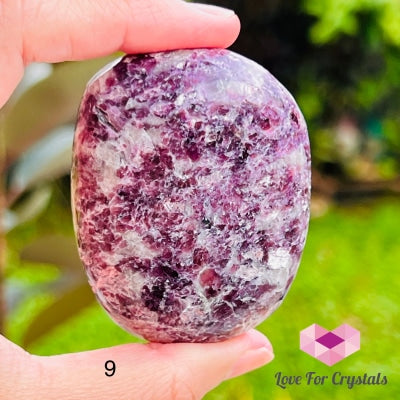 Lepidolite Palm Stones (Brazil) Aa Grade (60-70Mm) Polished Crystals