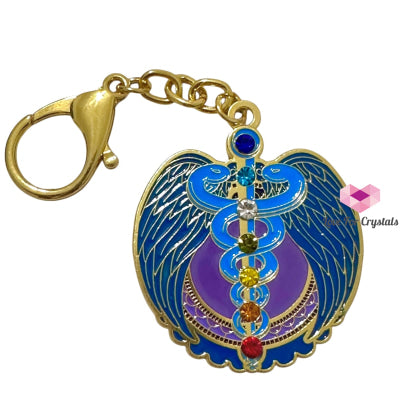 Life Force Amulet Keychain With 7 Chakra Jewels (to stay safe & healthy through the year) Fengshui 2025 Feng shui
