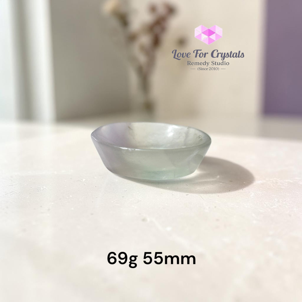 Light Fluorite Mini Bowl (Flow in Life)55-60mm - 69g 55mm - Fluorite