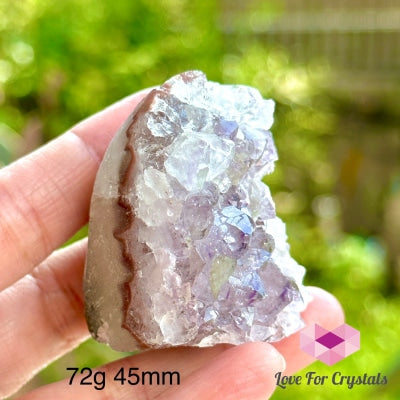 Lilac Amethyst Mini Druse (Brazil) 72G 45Mm Raw Crystals