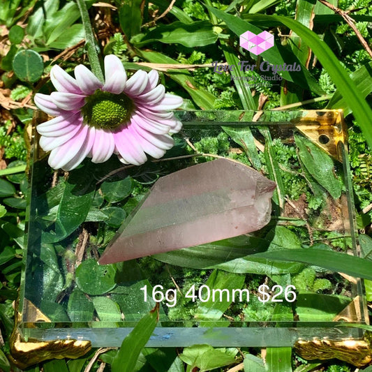 Lithium Lemurian Crystal Points (Aaa) Brazil 16G 40Mm Raw Stones