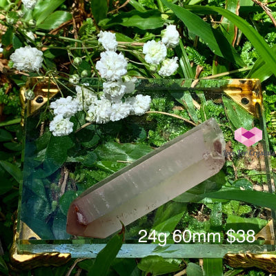 Lithium Lemurian Crystal Points (Aaa) Brazil 24G 60Mm Raw Stones
