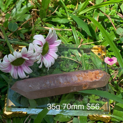 Lithium Lemurian Crystal Points (Aaa) Brazil 35G 70Mm Raw Stones