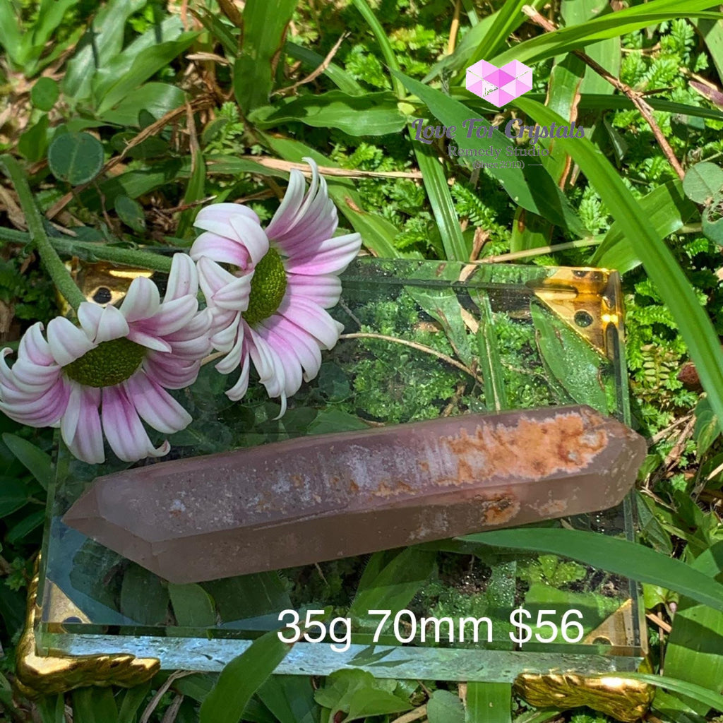 Lithium Lemurian Crystal Points (Aaa) Brazil 35G 70Mm Raw Stones