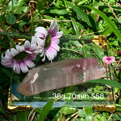 Lithium Lemurian Crystal Points (Aaa) Brazil 38G 70Mm Raw Stones