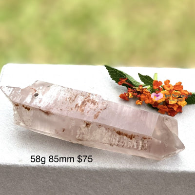 Lithium Lemurian Quartz (Rare) Brazil 58G 85Mm Point
