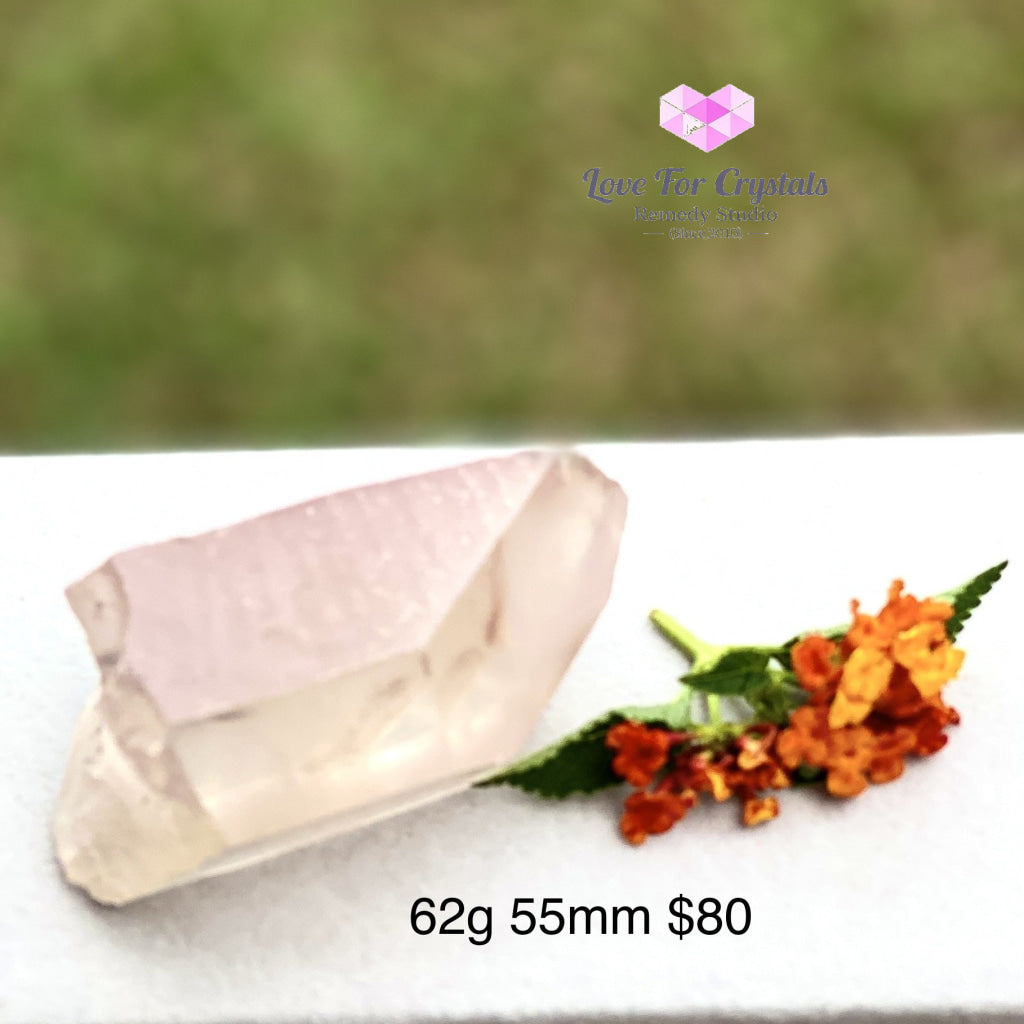 Lithium Lemurian Quartz (Rare) Brazil 62G 55Mm Point