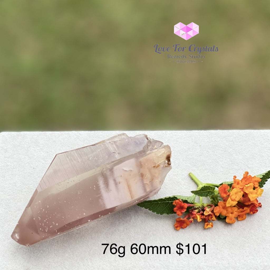 Lithium Lemurian Quartz (Rare) Brazil 76G 60Mm Point