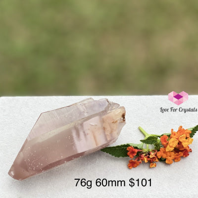 Lithium Lemurian Quartz (Rare) Brazil 76G 60Mm Point