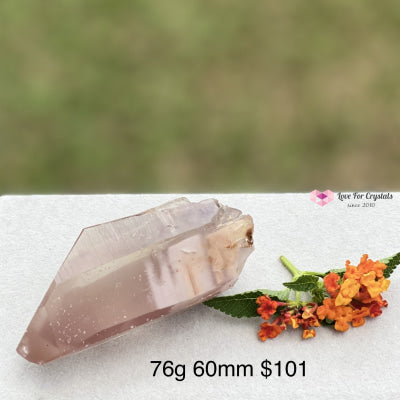 Lithium Lemurian Quartz (Rare) Brazil 76G 60Mm Point