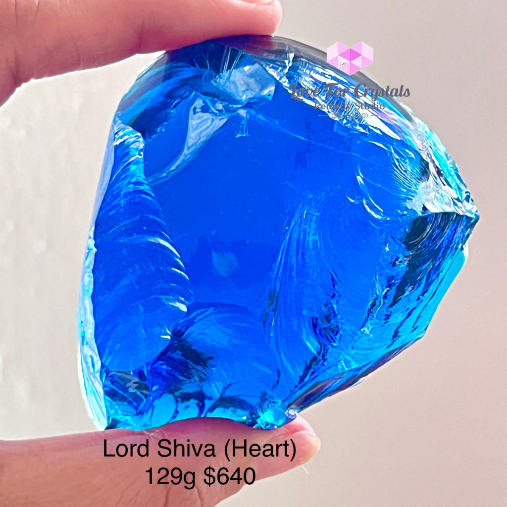 Lord Shiva Sapphire Andara Crystal (High Vortex Mount Shasta) 129G (Heart Piece)