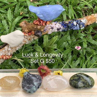Luck And Longevity Crystal Set G (4 Stones) Sets