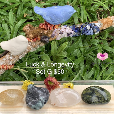 Luck And Longevity Crystal Set G (4 Stones) Sets