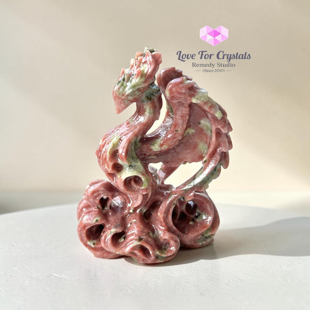 Lucky Phoenix Sesame Jasper, Rise Into Success Prosperity & New Beginnings (11 cm) - 11cm - Jasper