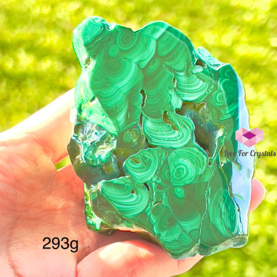 Malachite Chunks (Congo) 293G 75Mm Polished Crystals