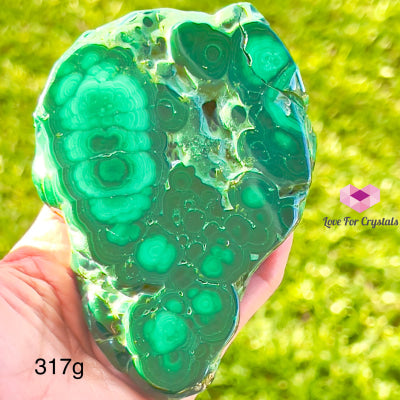 Malachite Chunks (Congo) 317G 110Mm Polished Crystals