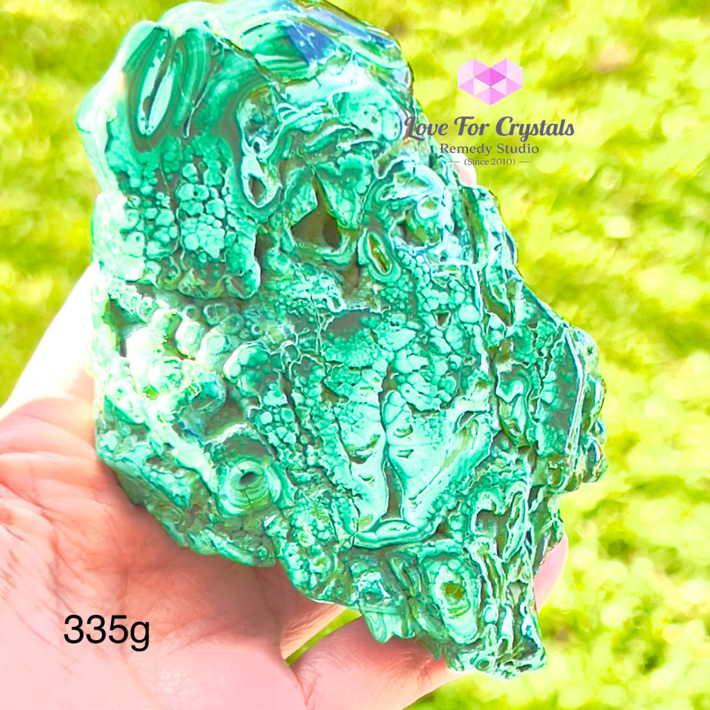 Malachite Chunks (Congo) 335G 100Mm Polished Crystals