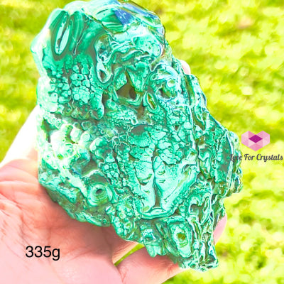 Malachite Chunks (Congo) 335G 100Mm Polished Crystals
