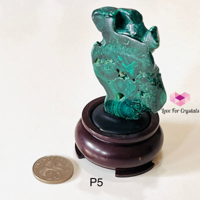 Malachite Natural Slice With Stand (Africa) Photo 5 Polished Crystals