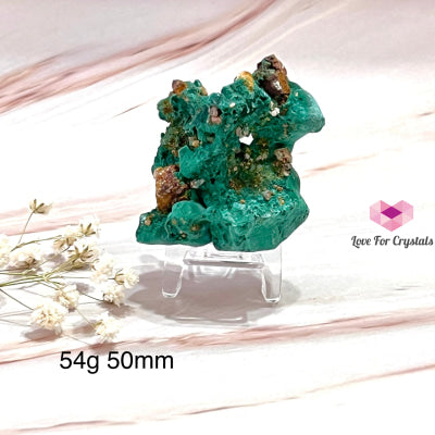 Malachite Raw With Stand (Congo) Crystals