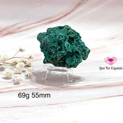 Malachite Raw With Stand (Congo) Crystals